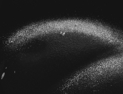 Black canvas with powder