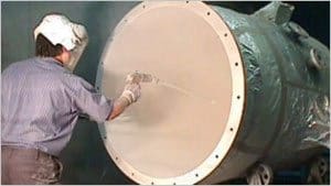 powder coating in action