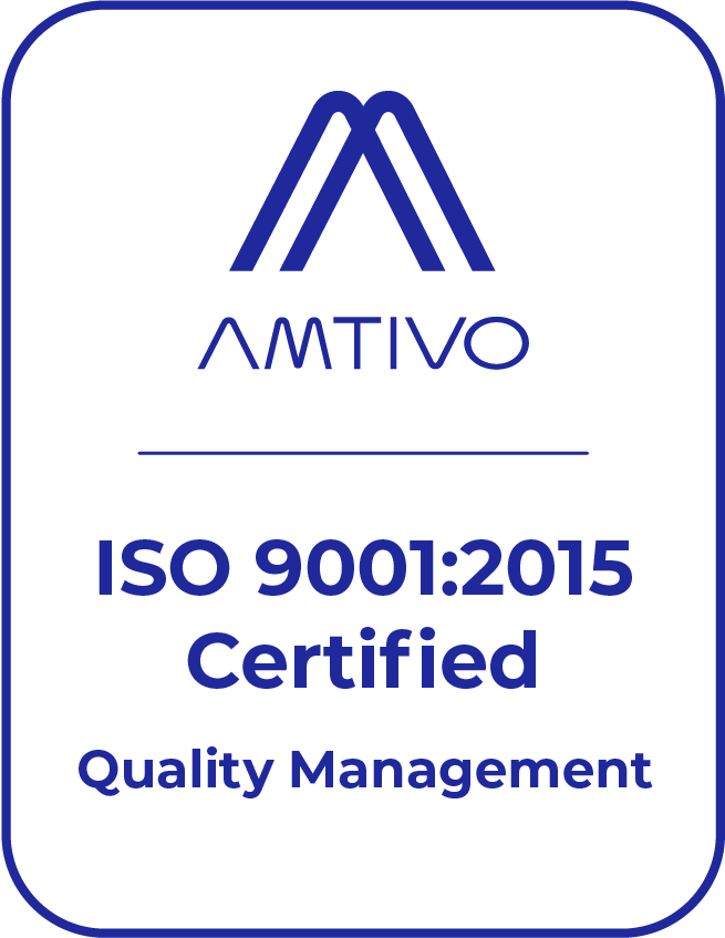 AMTIVO ISO 9001:2015 Certified Quality Management